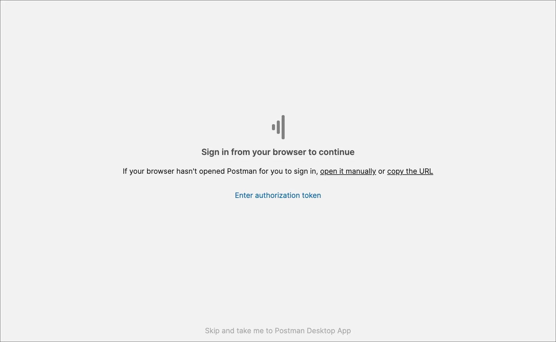 گزینه ورود با مرورگر در Postman برای SSO