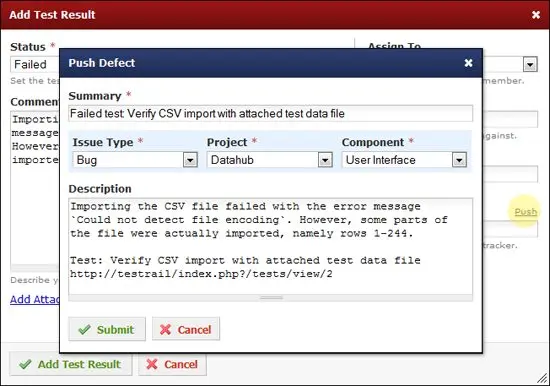 TestRail 2.2 with improved bug tracker integration released 2 defect push how