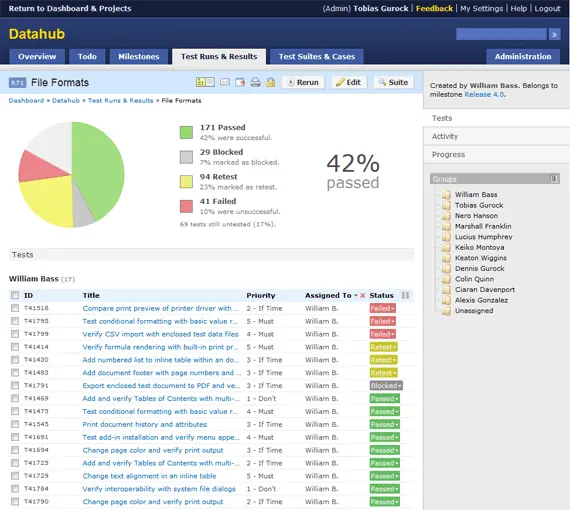 TestRail 2.5 now available 2 sort 1