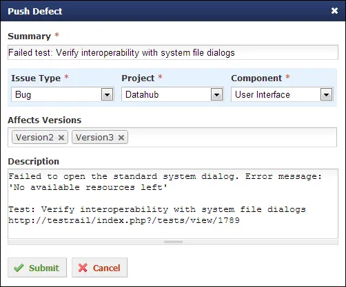 TestRail 2.7 now available 4 defect multi