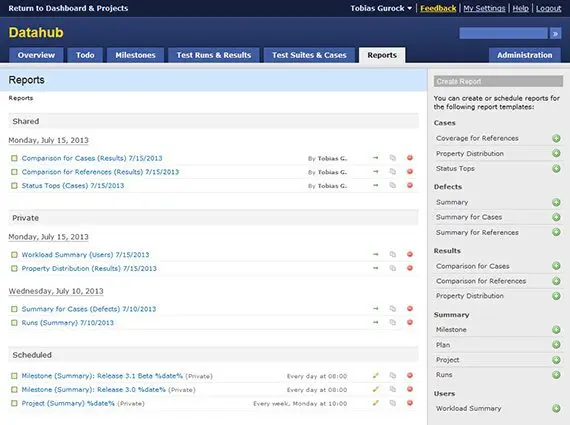 TestRail 3.0 released 1 reports overview small