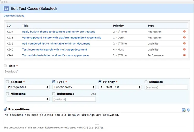 Introducing TestRail 4.0 3 bulk