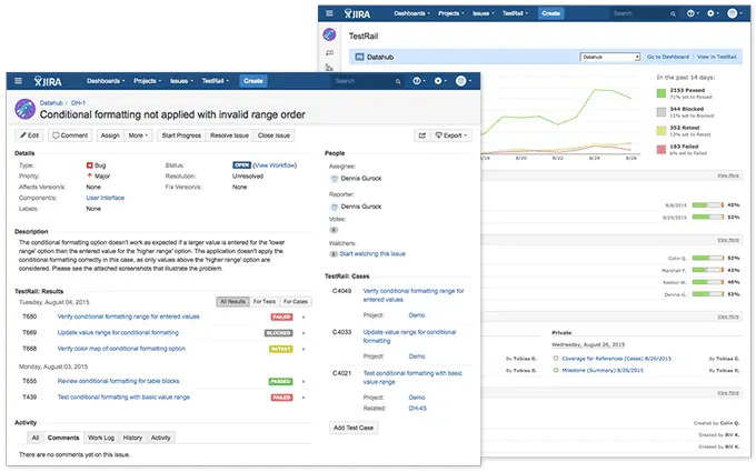 TestRail JIRA 7.0 Test Management Add-On & Updates 3 integration