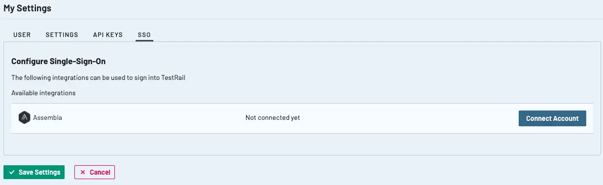 TestRail Release 6.4 My Settings dialog box