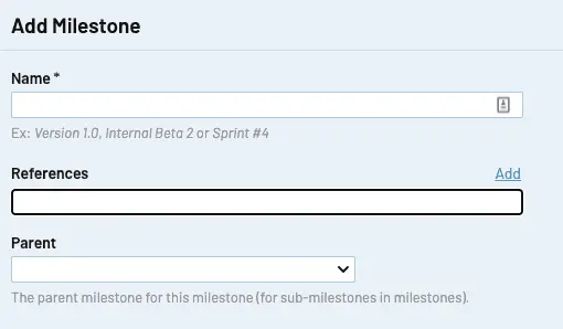 TestRail Release 6.4 Add Milestone screenshot