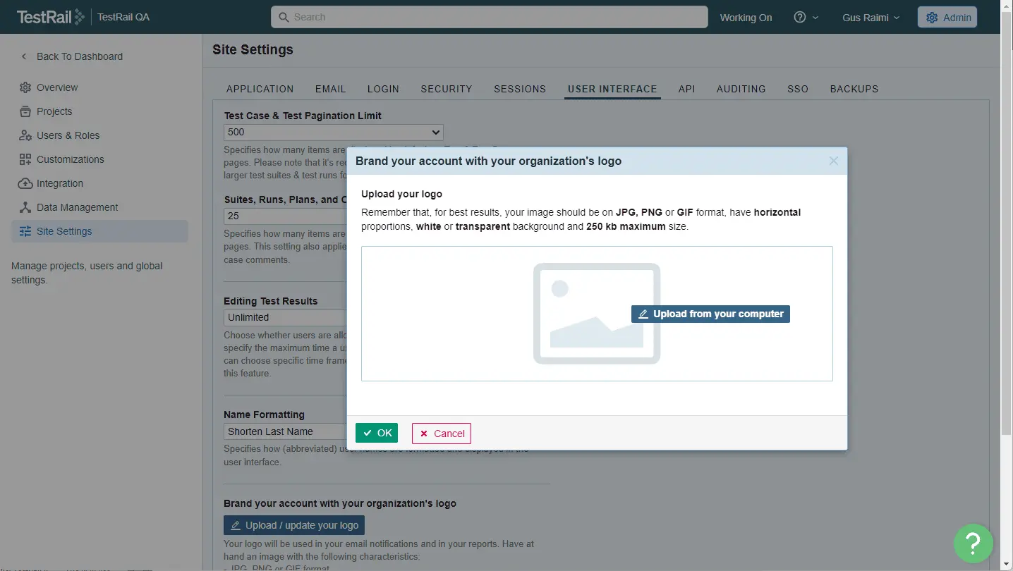 Adding custom logo to instance ss1.png