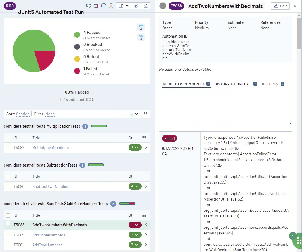 Integrating with JUnit5 ss2.png